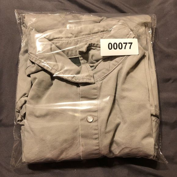 Benchmark FR HRC1 Vented Gray Button Down Pearl Snap Long Sleeve Men's Size 2X - Picture 12 of 12